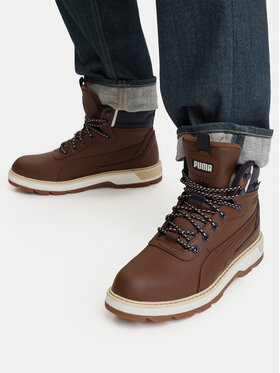 Puma Ορειβατικά παπούτσια Puma Desierto v3 Puretex 393928 Σκούρο καφέ