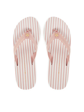 Tommy Hilfiger Infradito Tommy Hilfiger Th Stripes Wedge Beach Sandal FW0FW08521 Rosa