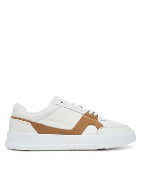 Tommy Hilfiger Sneakersy Tommy Hilfiger Th Court Craft FM0FM05551 Écru