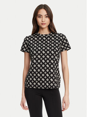 Guess Guess Футболка V5YI04 I3Z14 Чорний Regular Fit