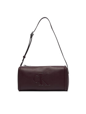 Calvin Klein Τσάντα Calvin Klein Bold Ck Slouchy Shoulder Bag LV04F3894G Σκούρο καφέ