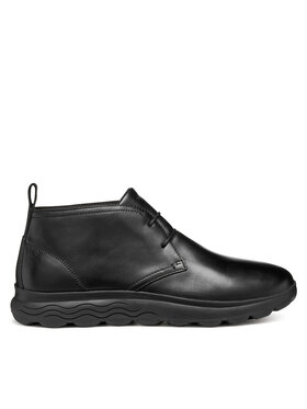 Geox Schnürschuhe Geox U Spherica U56BYB 00043 C9999 Schwarz