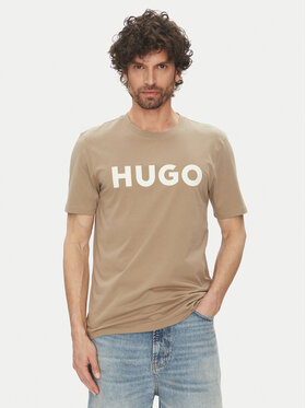 HUGO HUGO Футболка Dulivio 50467556 Бежевий Regular Fit