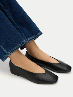 Calvin Klein Bailarinas Calvin Klein Square Ballerina Aop Lth HW0HW02936 Negro