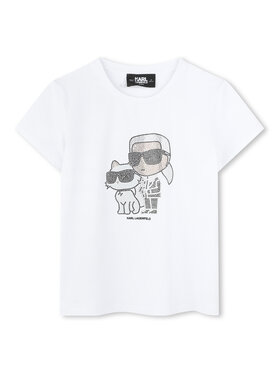 Karl Lagerfeld Kids Karl Lagerfeld Kids Футболка Z30489 D Білий Regular Fit