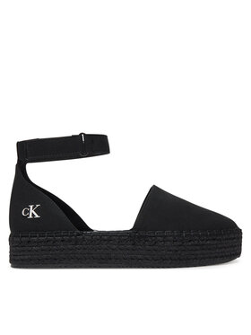 Calvin Klein Jeans Espadrilles Calvin Klein Jeans Flatform Espadrille Sling Mg YW0YW01735 Melns