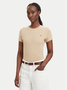 Tommy Jeans Tommy Jeans Camiseta DW0DW20459 Beige claro Slim Fit