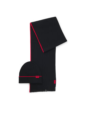 HUGO Set Fular și Căciulă HUGO Zaschel 50517757 Negru
