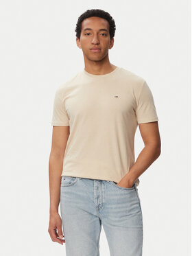 Tommy Jeans Tommy Jeans Camiseta Jaspe Htr Tee Ext DM0DM20363 Beis Slim Fit