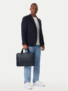 Tommy Hilfiger Laptoptáska Tommy Hilfiger Th Central Slim Computer Bag AM0AM13631 Sötétkék