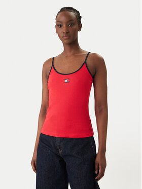 Tommy Jeans Tommy Jeans Top DW0DW22261 Rojo Slim Fit
