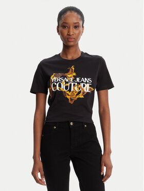 Versace Jeans Couture Versace Jeans Couture Camiseta 79HAHE06 CJ00E Negro Regular Fit