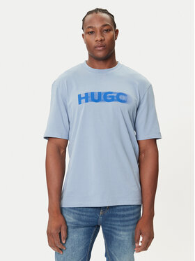 HUGO HUGO Camiseta Nalax 50543493 Celeste Regular Fit