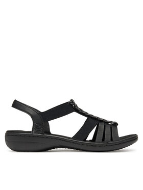 Rieker Sandály Rieker 60809-00 Černá