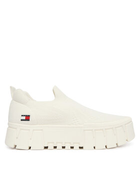 Tommy Jeans Sneakersy Tommy Jeans Tjw Chunky Knit Sneaker EN0EN03014 Biały