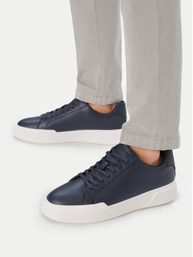 Calvin Klein Sportcipők Calvin Klein Chunky Cupsole Laceup Lth Bt Aop HM0HM02070 Sötétkék
