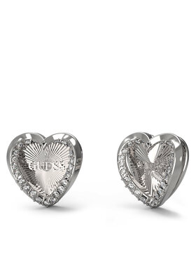 Guess Naušnice Guess JUBE04 609JW Stříbrná