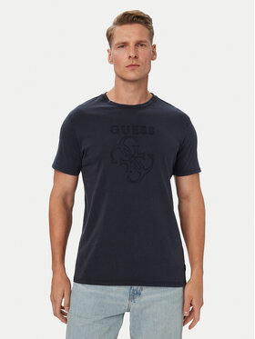 Guess Guess Majica M6YI54 K4610 Mornarsko modra Regular Fit