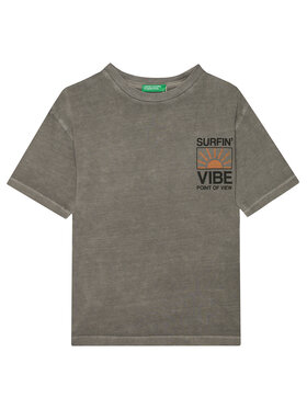 United Colors Of Benetton United Colors Of Benetton Футболка 3PCMC10N7 Сірий Regular Fit