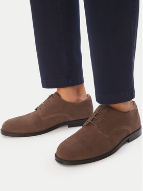 Calvin Klein Cipele Calvin Klein Ess Rubber Derby Su HM0HM02269 Tamno smeđa