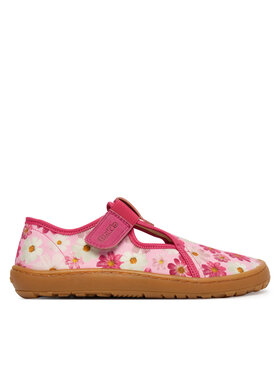 Froddo Тапочки Froddo Barefoot Canvas T-Bar G1700439-4 D Рожевий