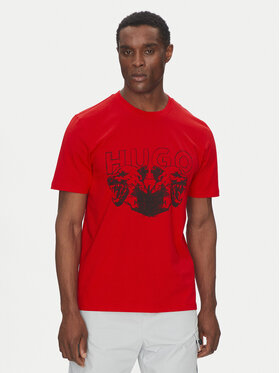 HUGO HUGO Футболка 50538257 Червоний Regular Fit