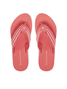 Tommy Hilfiger Žabky Tommy Hilfiger TH Webbing Beach Sandal FW0FW08739 Korálová