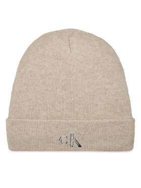 Calvin Klein Jeans Čiapka Calvin Klein Jeans Minimal Monogram Beanie K60K611542 Sivá