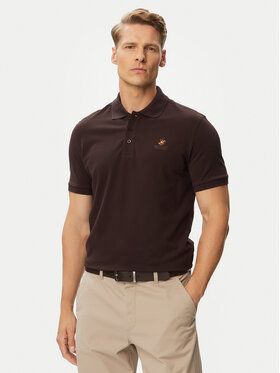 Beverly Hills Polo Club Beverly Hills Polo Club Поло P-SS26M-P4501247 Темно-коричневий Regular Fit