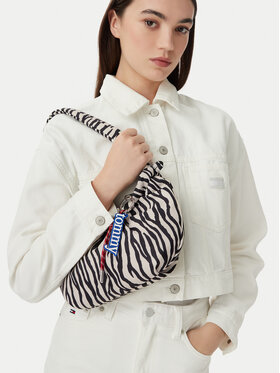 Tommy Jeans Torbica Tommy Jeans Tjw Icon Charms Zebra Shlder Bag AW0AW18882 Bijela