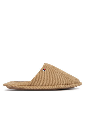 Tommy Hilfiger Papucs Tommy Hilfiger Corduroy House Shoes FM0FM06019 Bézs