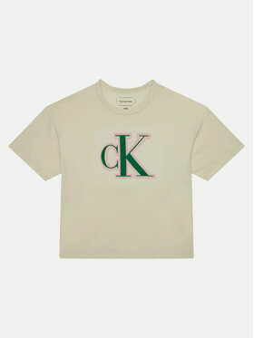 Calvin Klein Jeans Calvin Klein Jeans Póló IG0IG02806 Ekru Boxy Fit