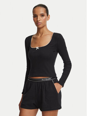 KARL LAGERFELD KARL LAGERFELD Pijama B4W45017 Negro Regular Fit