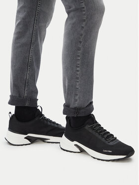 Calvin Klein Laisvalaikio batai Calvin Klein Hike Runner Laceup Knit HM0HM02151 Juoda