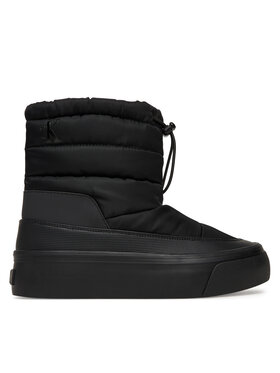 Calvin Klein Апрески Calvin Klein Vulc Flatf Snowboot Nylon Mix Mg YW0YW01977 Черен