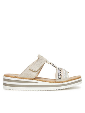 Rieker Nazouváky Rieker V02M6-60 Stříbrná