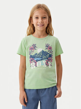 Roxy Roxy Футболка Lily Vintage ERGZT04140 Зелений Regular Fit