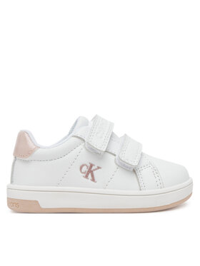 Calvin Klein Jeans Sneakersy Calvin Klein Jeans Low Cut VelCro V1A9-82007-1355X M Bílá