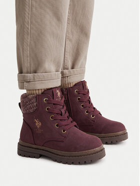 U.S. Polo Assn. Schnürschuhe U.S. Polo Assn. EO-VLAD001K/GYT1-BOR003 Dunkelrot