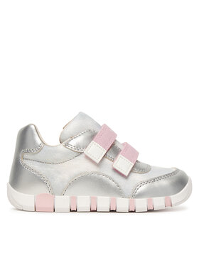 Geox Sneakers Geox B Iupidoo Girl B3558A 0AS54 C0566 Silberfarben