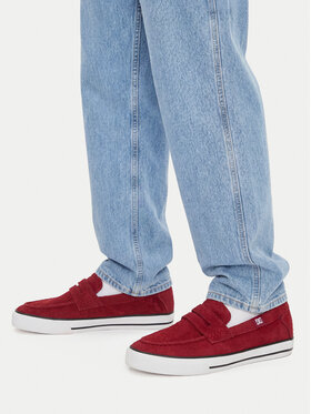 DC Shoes Tenisówki DC Shoes EO-LEA-ZL-D107 Bordowy