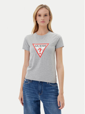 Guess Jeans Guess Jeans Футболка W4YI04 J1314 Сірий Slim Fit