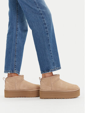 Ugg Снігоходи Ugg Classic Ultra Mini Platform 1135092 Бежевий
