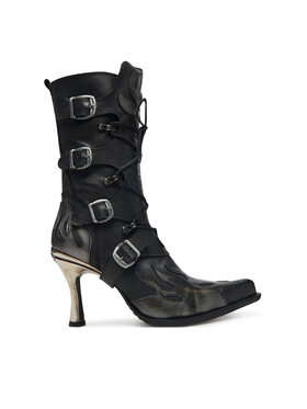 NEW ROCK Členková obuv NEW ROCK M-9591-S3 Čierna