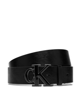 Calvin Klein Колан Calvin Klein Ck Enamel Buckle 40Mm LV04D7150G Черен
