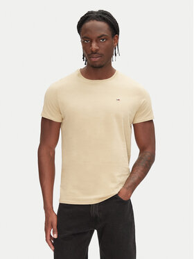 Tommy Jeans Tommy Jeans T-Shirt DM0DM04411 Μπεζ Slim Fit