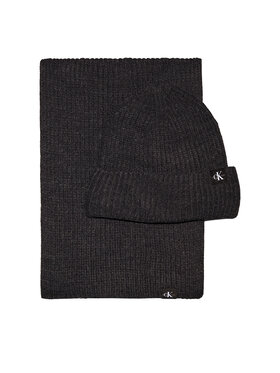 Calvin Klein Jeans Set čiapka a šál Calvin Klein Jeans IU0IU00638 Čierna