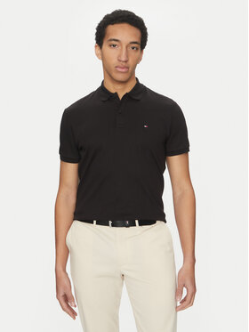 Tommy Hilfiger Tommy Hilfiger Polo marškinėliai Essential MW0MW35585 Juoda Regular Fit