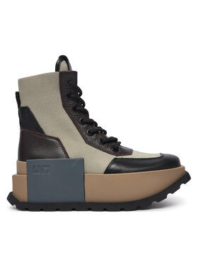United Nude Μποτίνια United Nude Roko Combat 11045161165 Σκούρο καφέ