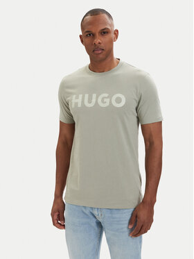 HUGO HUGO Camiseta Dulivio 50467556 Verde claro Regular Fit